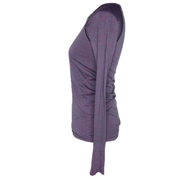 Lululemon Swiftly Tech Long Sleeve Crew sz 6 * Pink Paradise Black Lavender Blue - Picture 4 of 7